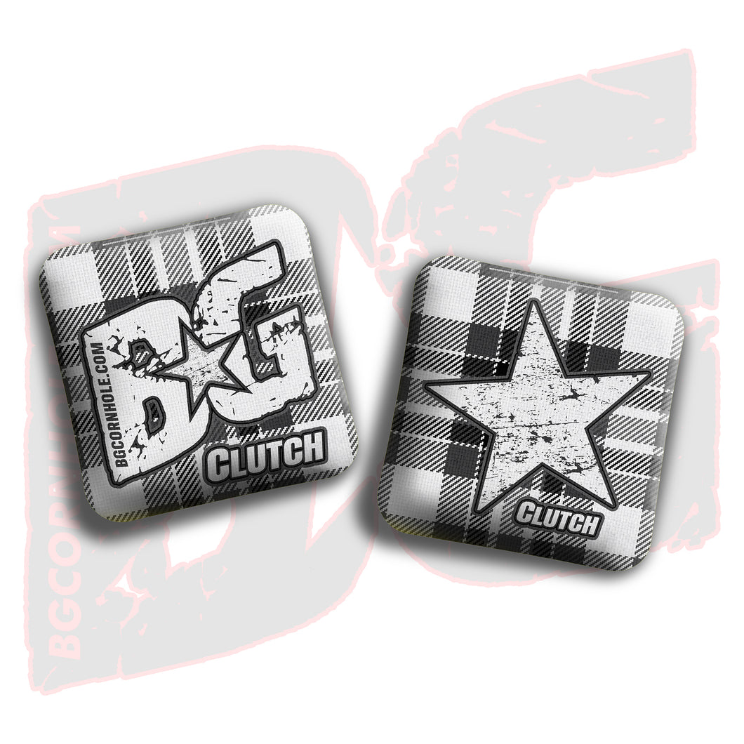CLUTCH  - “FLANNEL FINESSE” - Non Stamped Cornhole Bags - SET OF 4 bags