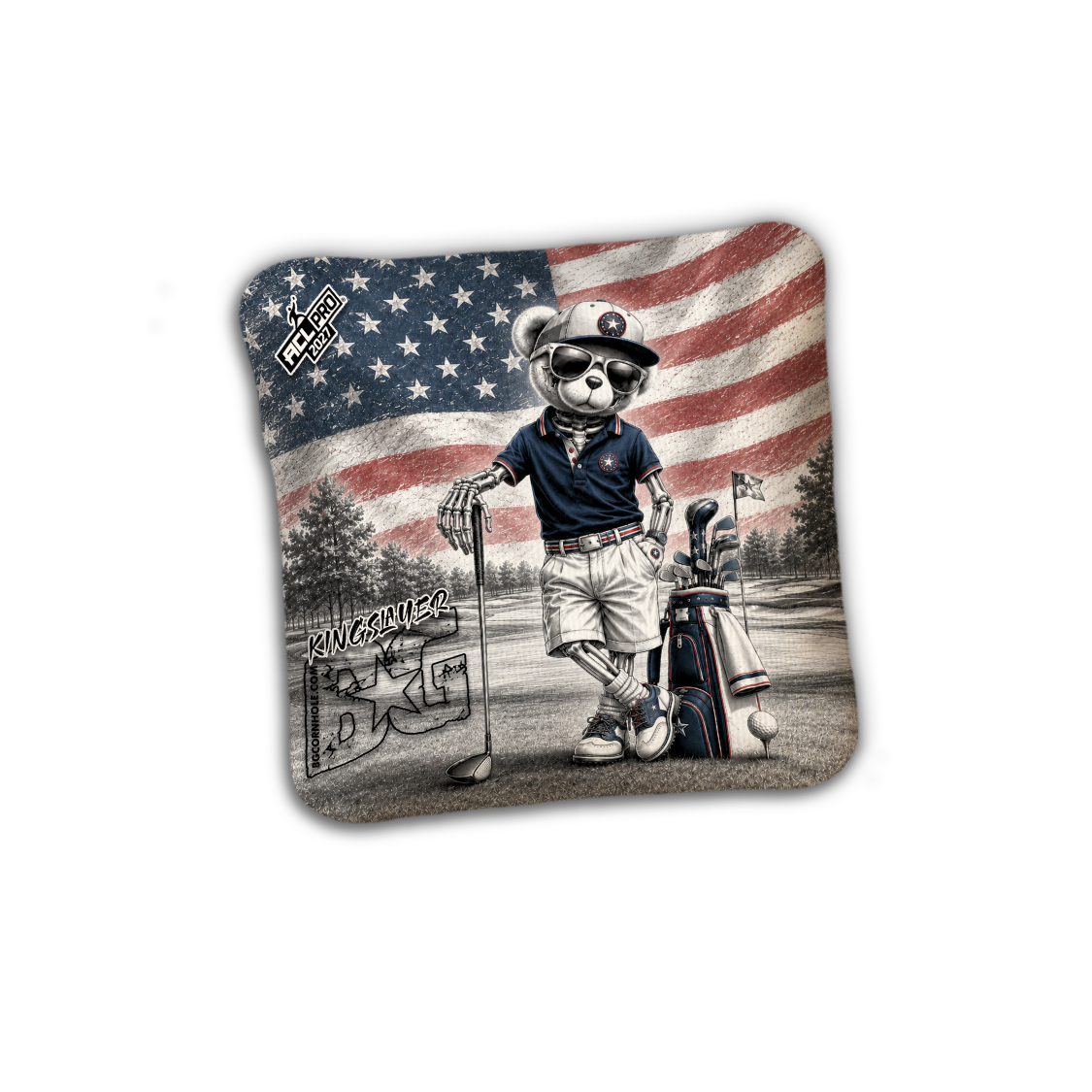 2027 BG Multiple Bag Models "FAIRWAY FREEDOM" - ACL Pro Stamped Cornhole Bags - SET OF 4 BAGS