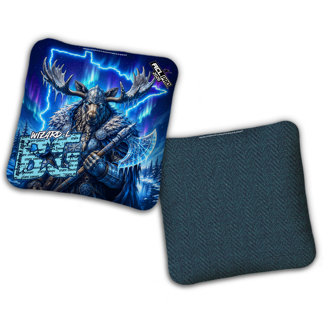 2026 BG Multiple Bag Models "FROST GOD MN" - ACL Pro Stamped Cornhole Bags - SET OF 4 BAGS