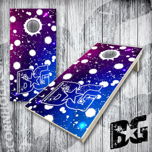 BG "Galaxy Splatter" Cornhole Boards - Elite Model