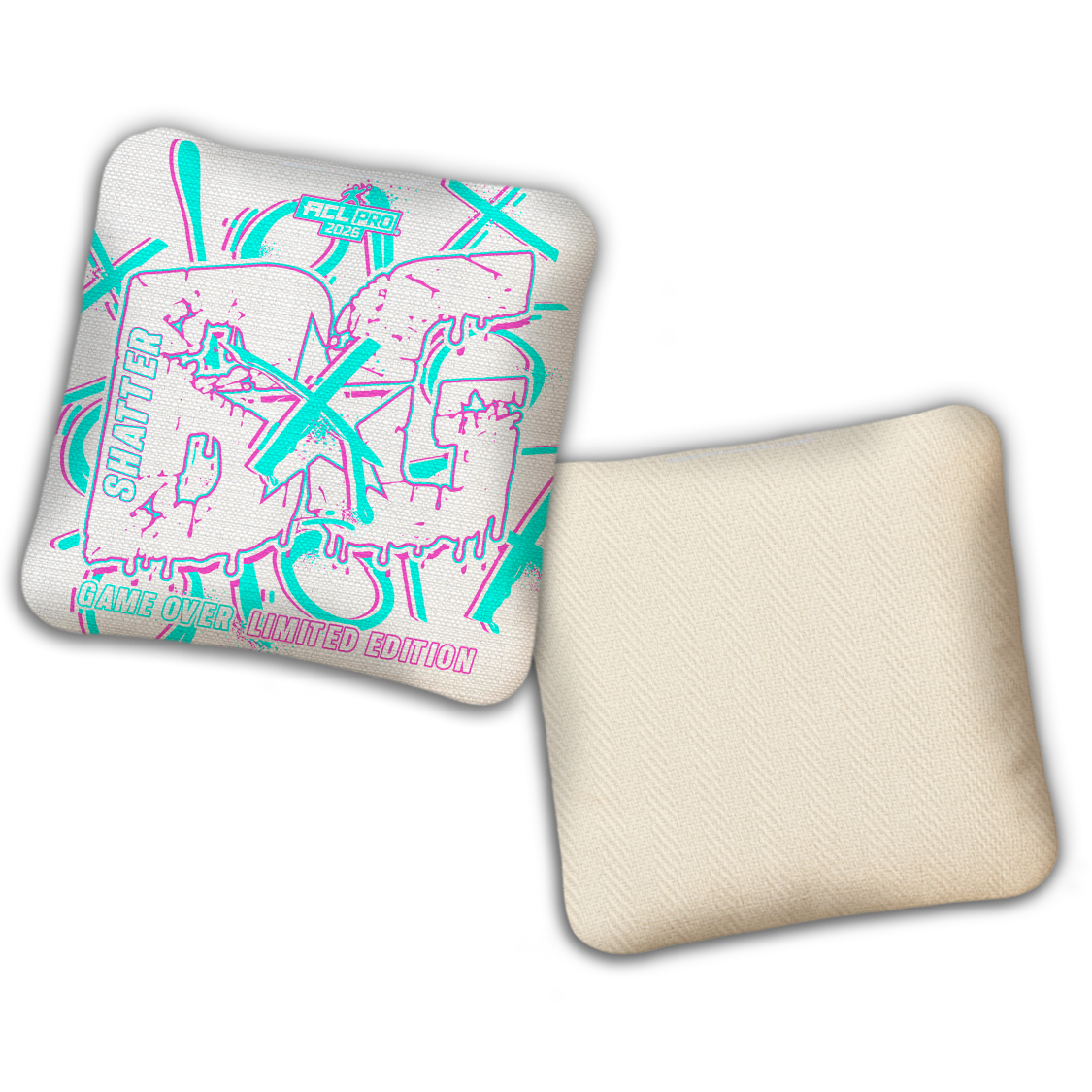 2026 BG Multiple Bag Models "Game Over" - ACL Pro Stamped Cornhole Bags - SET OF 4 BAGS