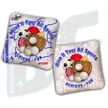 Load image into Gallery viewer, 2026 Multiple Bag Models  "Give It Your All Sports” Collab - ACL Pro Stamped Cornhole Bags - SET OF 4 BAGS
