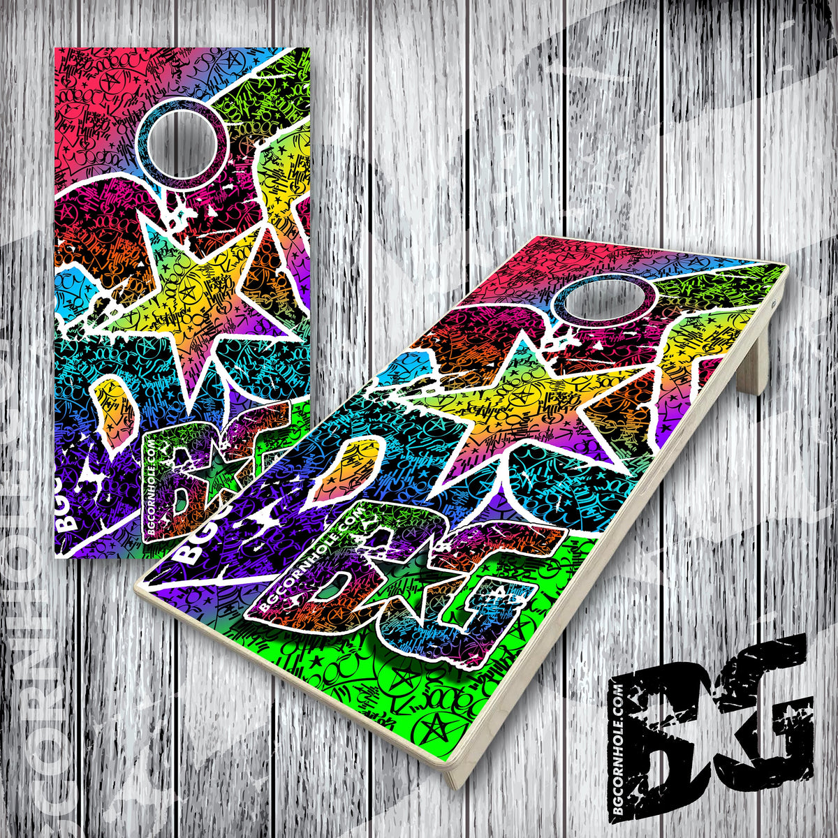 BG "BG Graffiti" Cornhole Boards - Elite Model