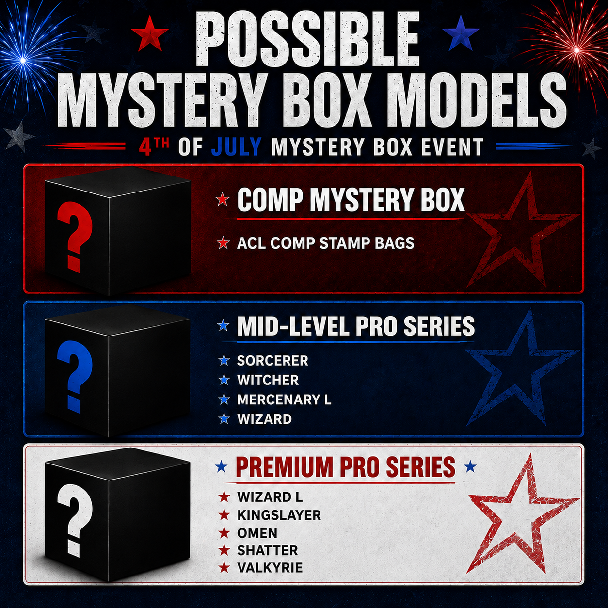 4th of July Mystery Box Event