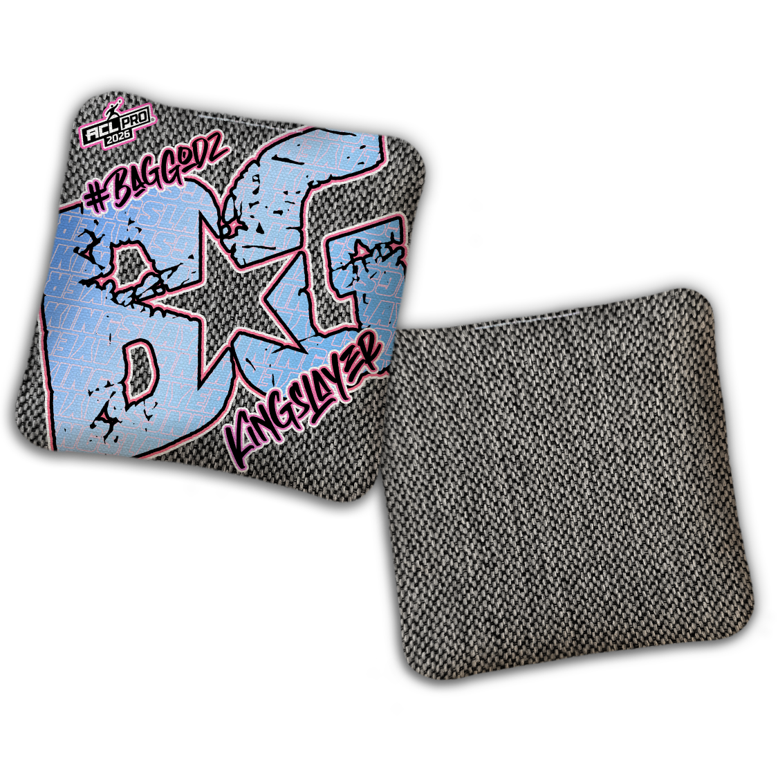 2026 BG Kingslayer "Gray Colormatch" - ACL Pro Stamped Cornhole Bags - SET OF 4 BAGS