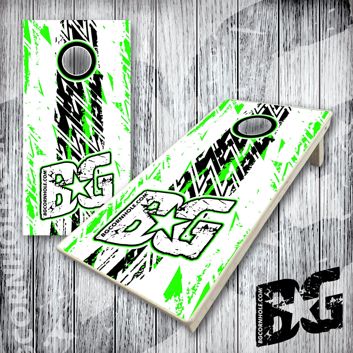 BG "Grunge Stripe" Cornhole Boards - Elite Model