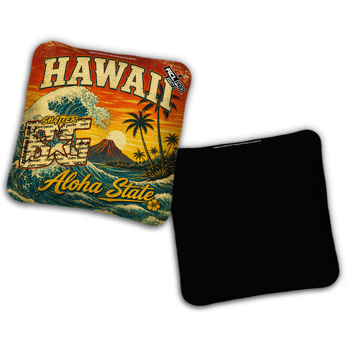 2027 BG Multiple Bag Models "HAWAII" - ACL Pro Stamped Cornhole Bags - SET OF 4 BAGS