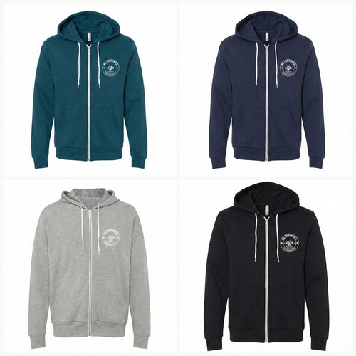 BG Unisex Sponge Fleece Full-Zip Hoodie - Multiple Colors