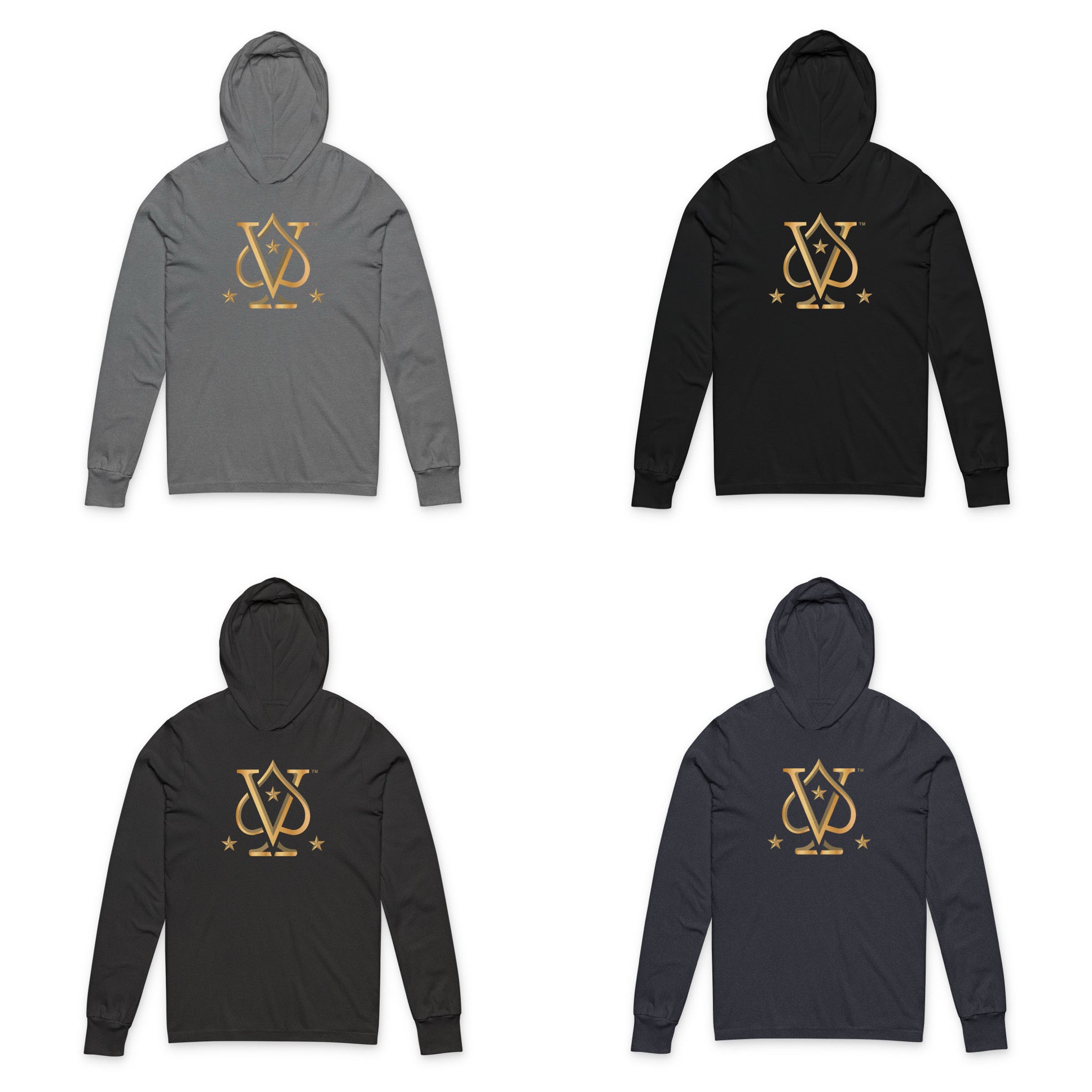 Vegas High Rollers Unisex Hooded Long Sleeve Tee - Multiple Colors