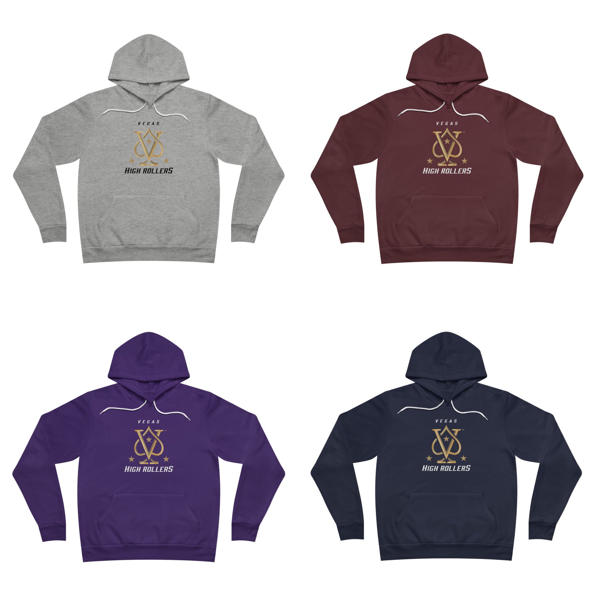 Vegas High Rollers Unisex Sponge Fleece Hoodie - Multiple Colors