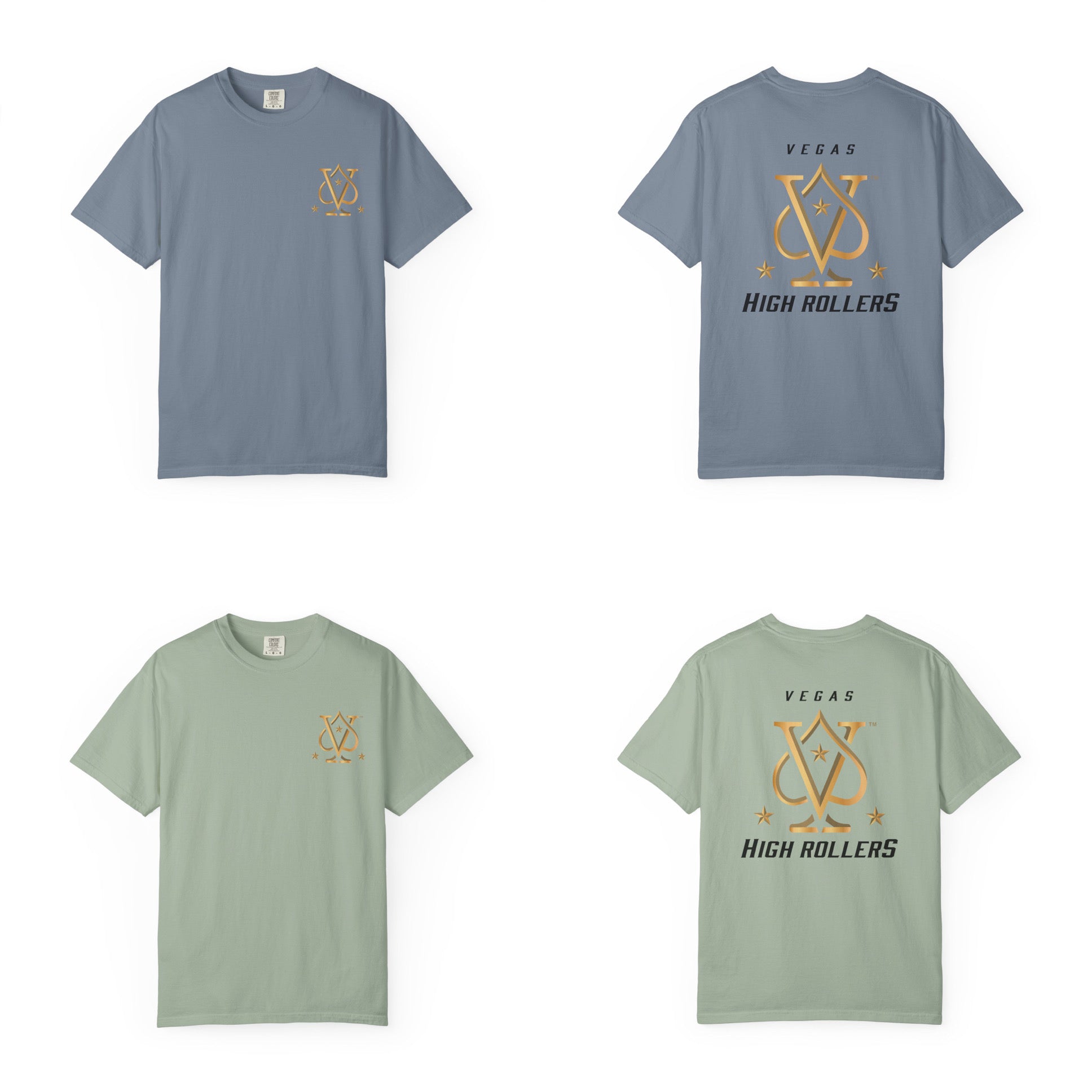 Vegas High Rollers Unisex Comfort Colors T-shirt - Multiple Colors