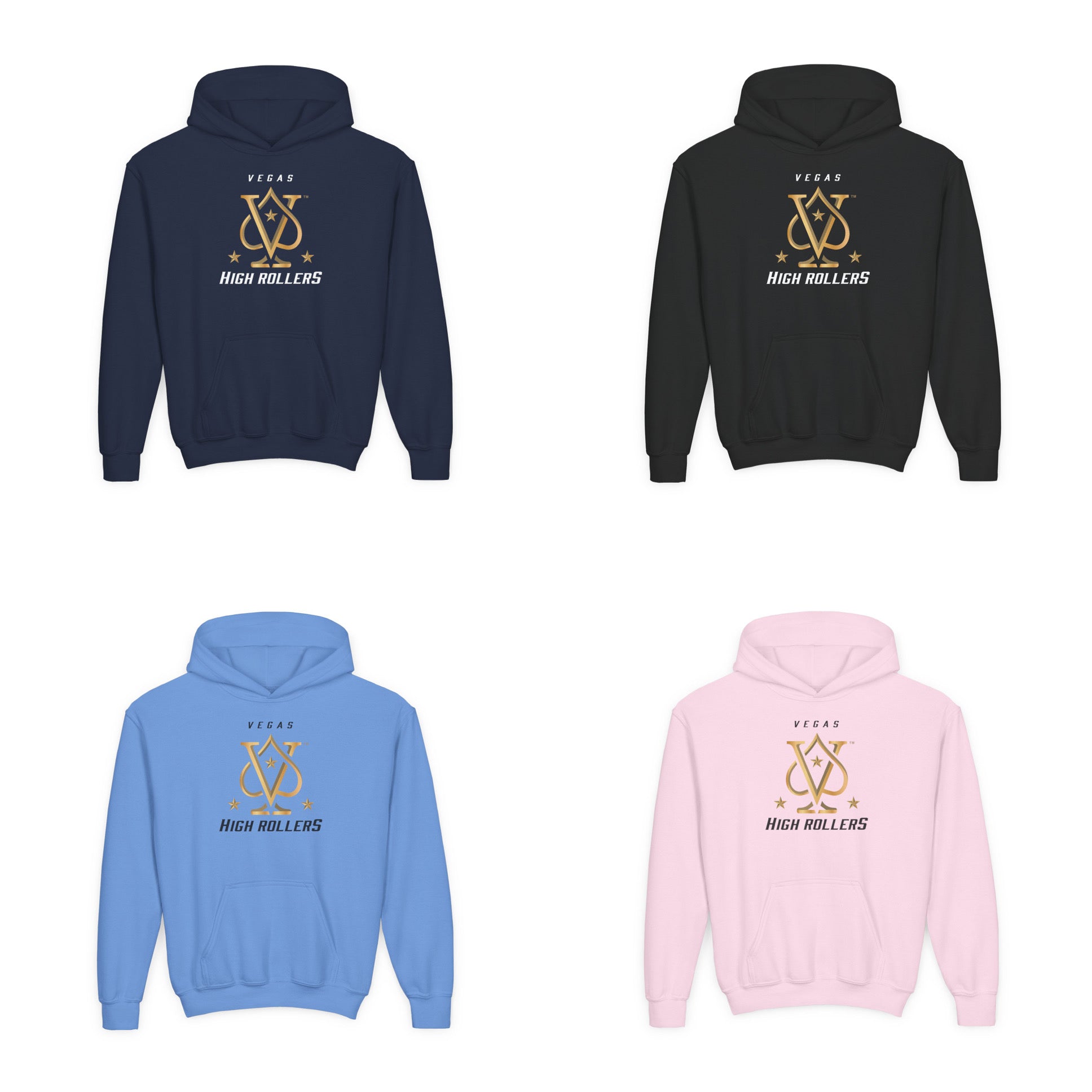 Vegas High Rollers Youth Hoodie - Multiple Colors