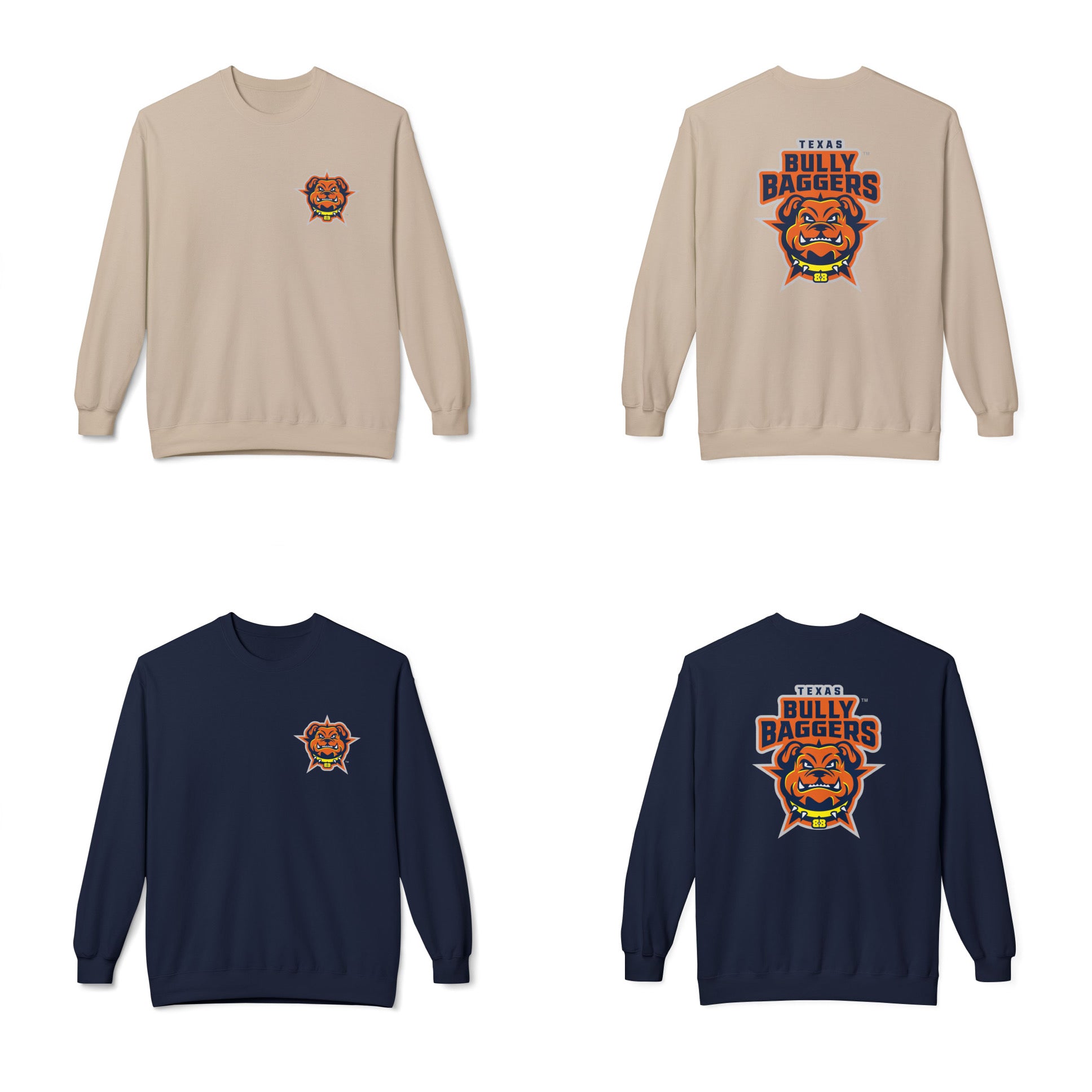 Texas Bully Baggers Unisex Crewneck - Multiple Colors