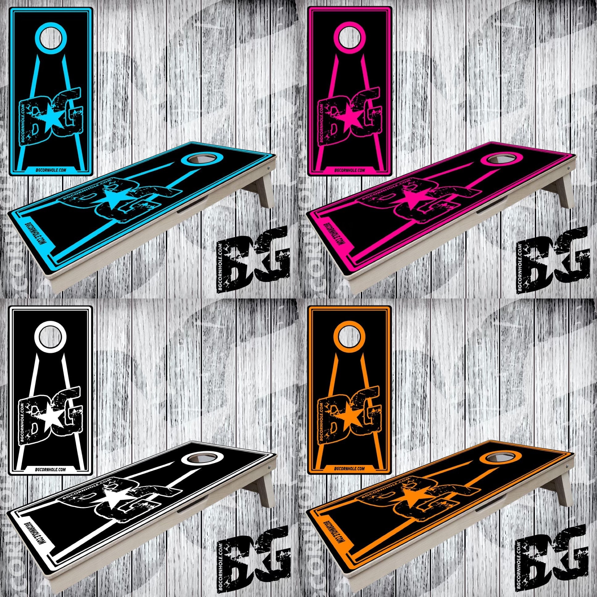 BG "Arrow Wood Black" Boards - Elite Model
