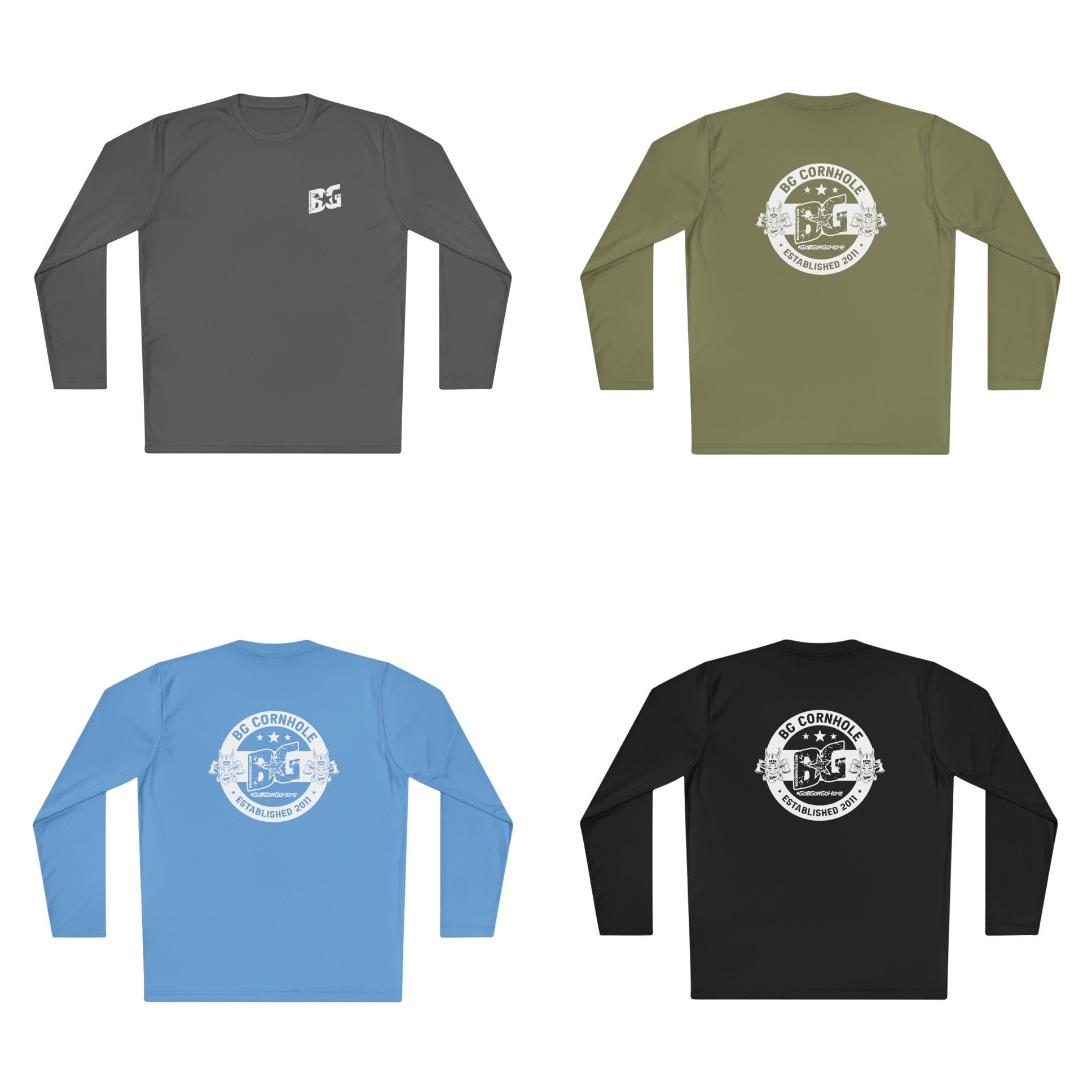 BG Unisex Lightweight Polyester Long Sleeve Tee - Multiple Colors