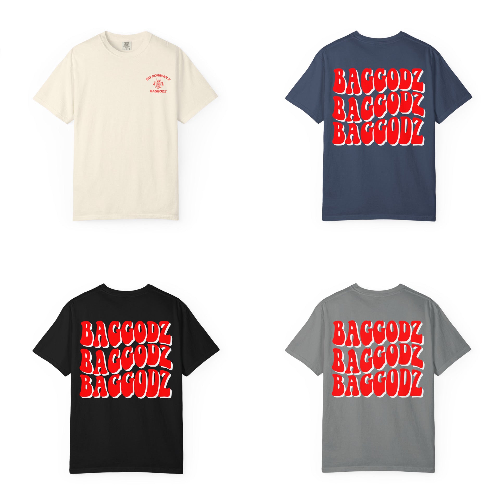 Red Wavy Badgodz Unisex Tee - Multiple Colors