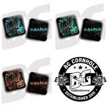 Load image into Gallery viewer, 2026 COMP BG SAMURAI - &quot;Rock Godz&quot; - ACL Comp Stamped Cornhole Bags - SET OF 4 BAGS