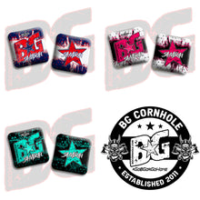 Load image into Gallery viewer, 2026 COMP BG SAMURAI - &quot;Hex Godz&quot; - ACL Comp Stamped Cornhole Bags - SET OF 4 BAGS