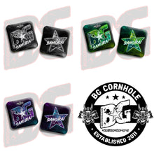 Load image into Gallery viewer, 2026 COMP BG SAMURAI - &quot;Nebula&quot; - ACL Comp Stamped Cornhole Bags - SET OF 4 BAGS