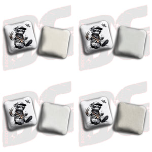 2026 BG Multiple Bag Types "Skeleton Teddy Bear" - ACL Pro Stamped Cornhole Bags - SET OF 4 BAGS