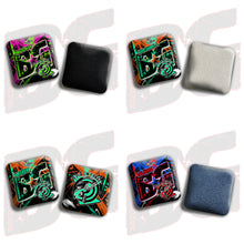 Load image into Gallery viewer, 2026 Multiple Bag Models &quot;Fish On Target” Collab - ACL Pro Stamped Cornhole Bags - SET OF 4 BAGS