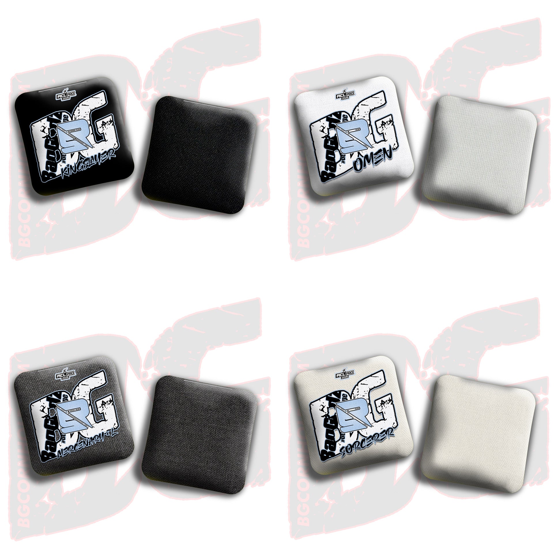 2026 BG Multiple Bag Models  - "Ryan Smith” - ACL Pro Stamped Cornhole Bags - SET OF 4 BAGS