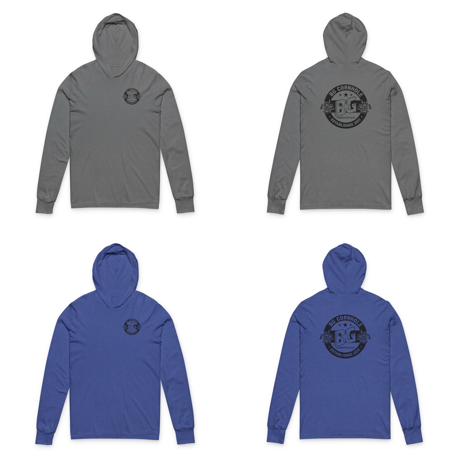 BG Unisex Hooded Long Sleeve Tee - Multiple Colors