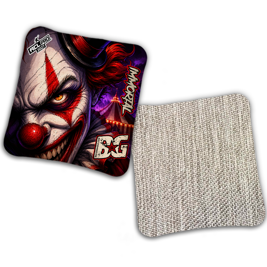 2027 BG Multiple Bag Models "HAUNTED CIRCUS" - ACL Pro Stamped Cornhole Bags - SET OF 4 BAGS