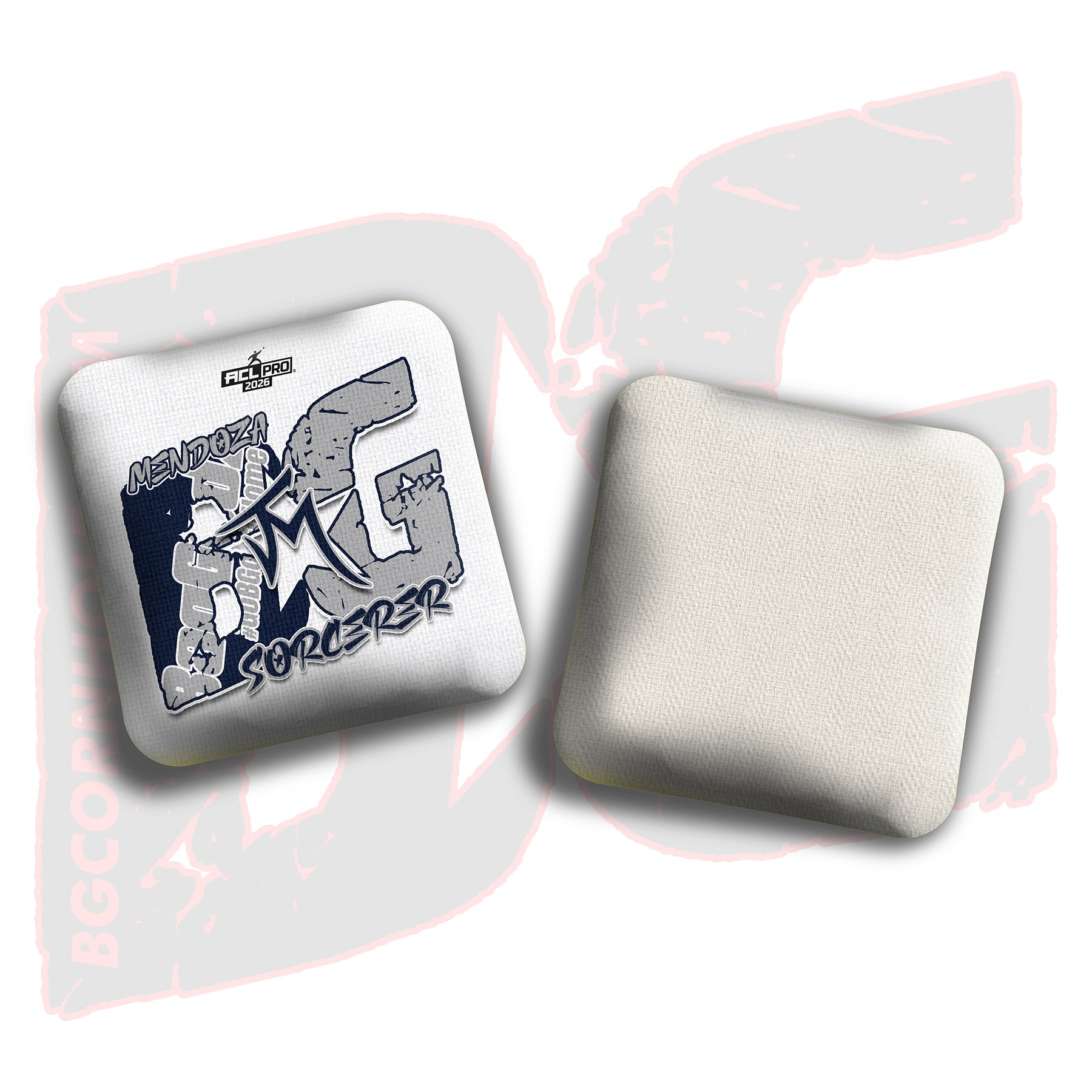 2026 BG Multiple Bag Models  - "John Mendoza” - ACL Pro Stamped Cornhole Bags - SET OF 4 BAGS