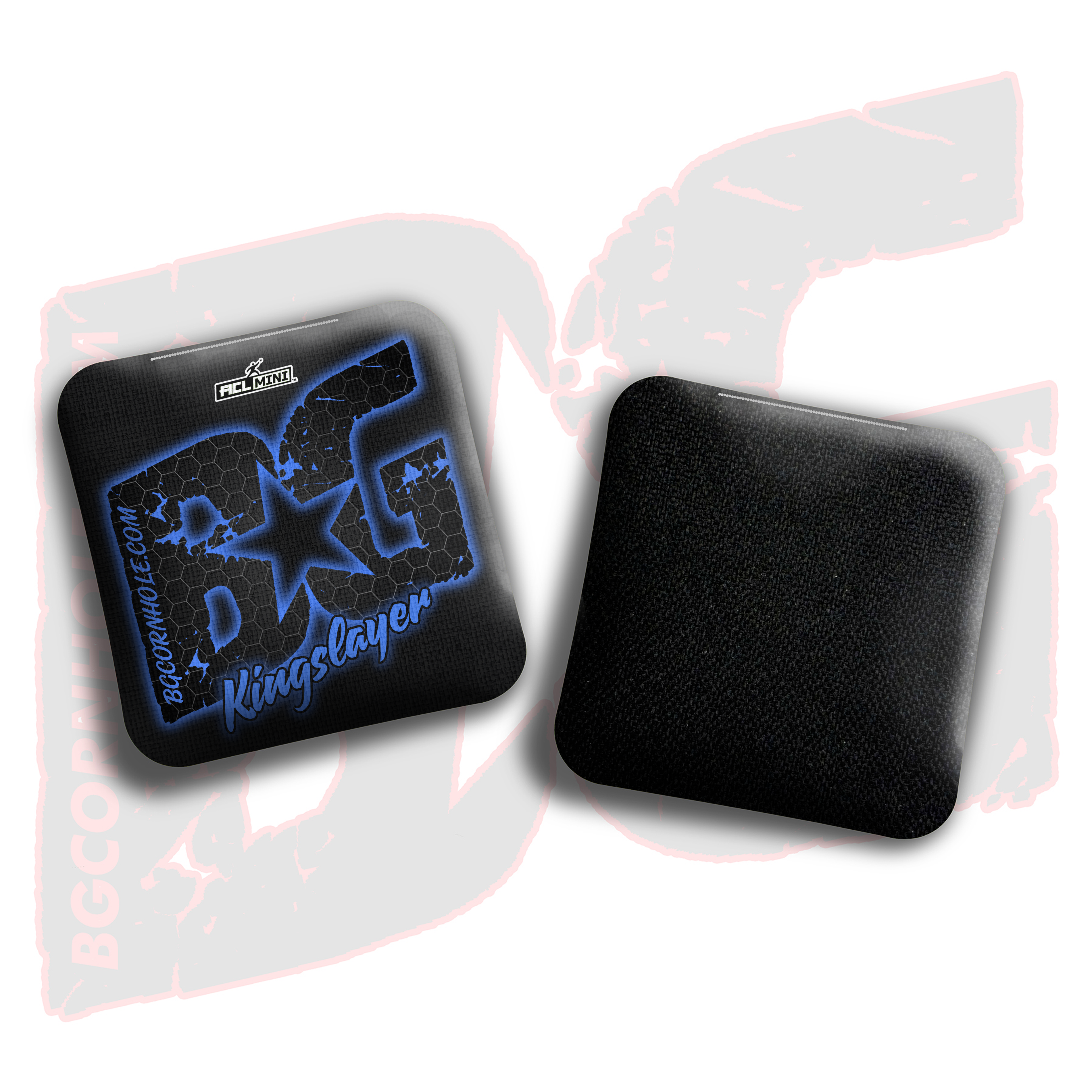 BG Multiple Bag Models - "Hex Glow" - 4" ACL Mini Stamped Cornhole Bags- Set of 4 Bags
