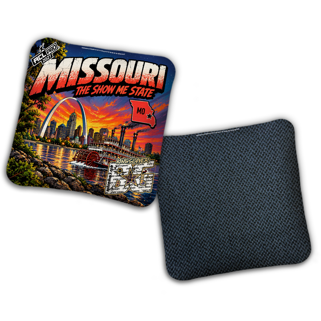 2027 BG Multiple Bag Models "Missouri The Show Me State" - ACL Pro Stamped Cornhole Bags