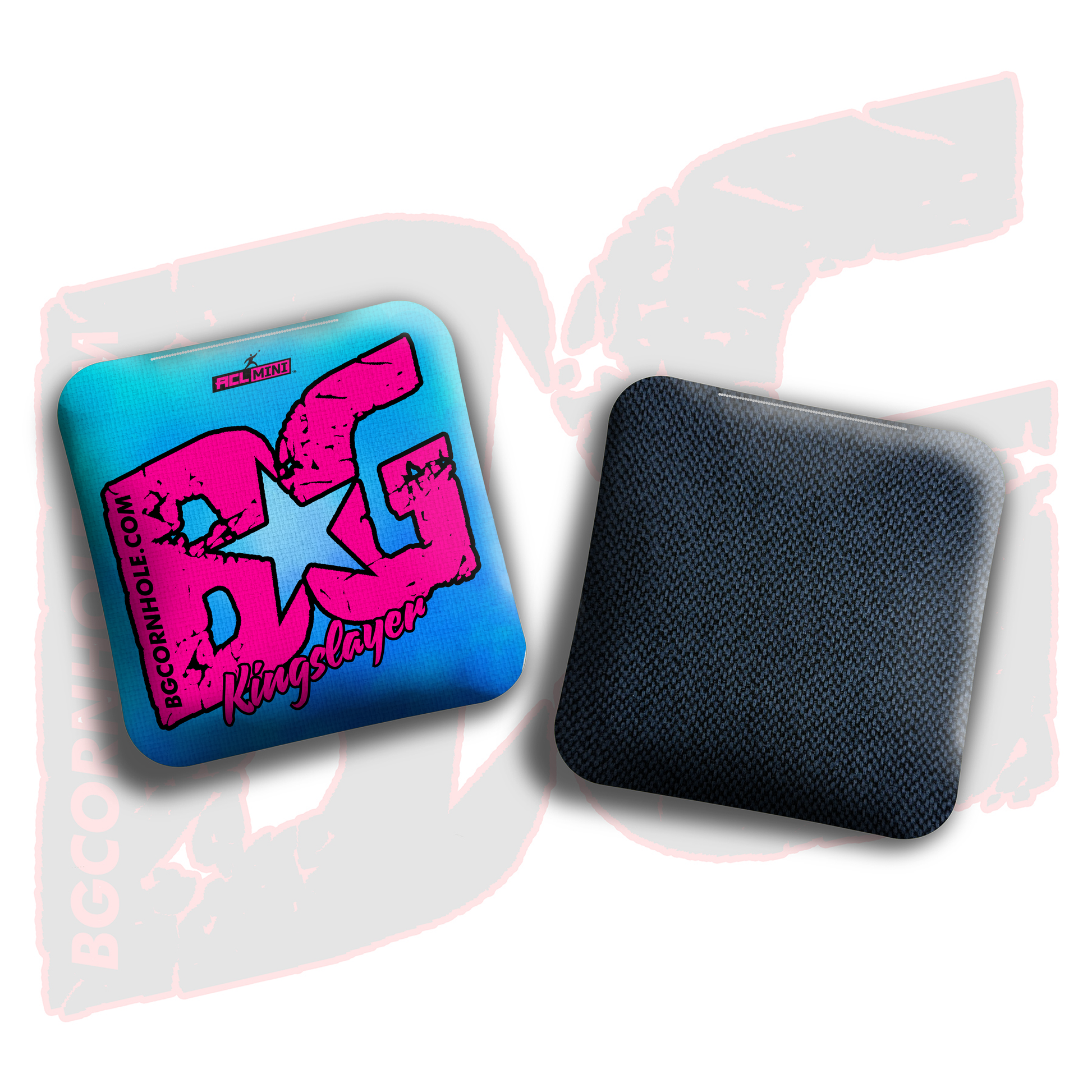 BG Multiple Bag Models - "Smoke Bomb" - 4" ACL Mini Stamped Cornhole Bags- Set of 4 Bags