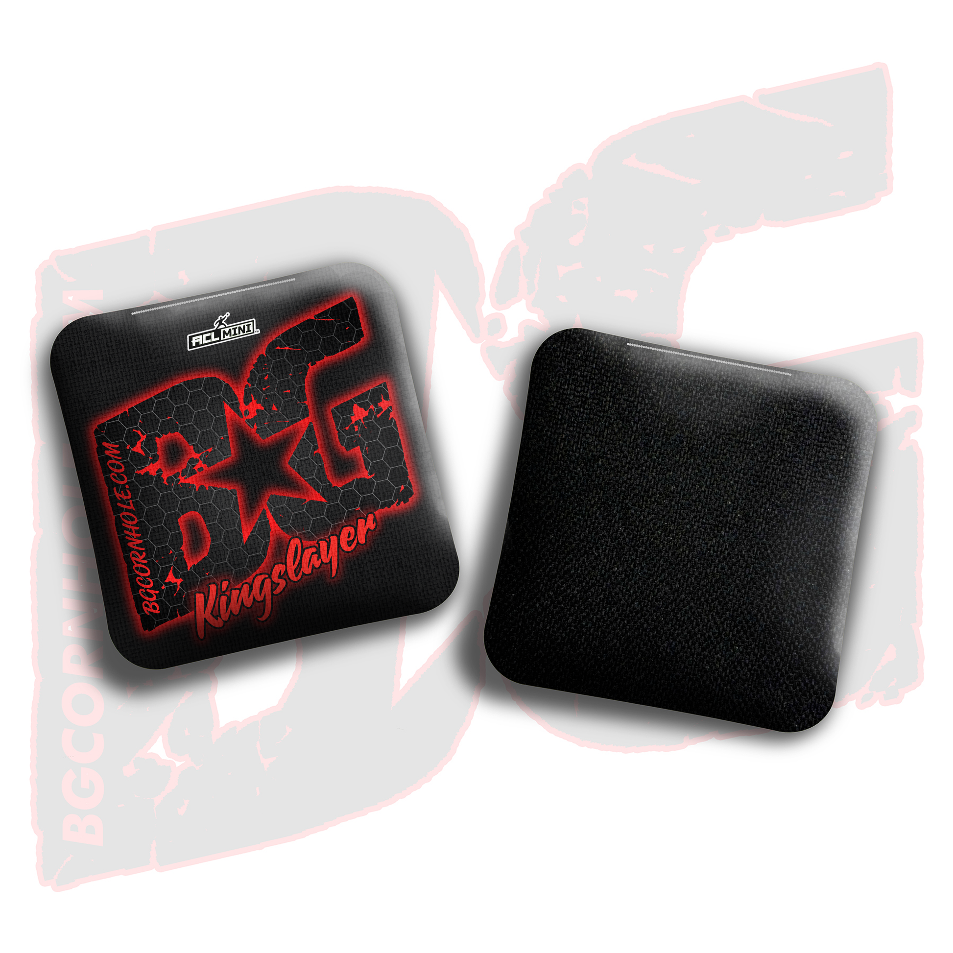 BG Multiple Bag Models - "Hex Glow" - 4" ACL Mini Stamped Cornhole Bags- Set of 4 Bags