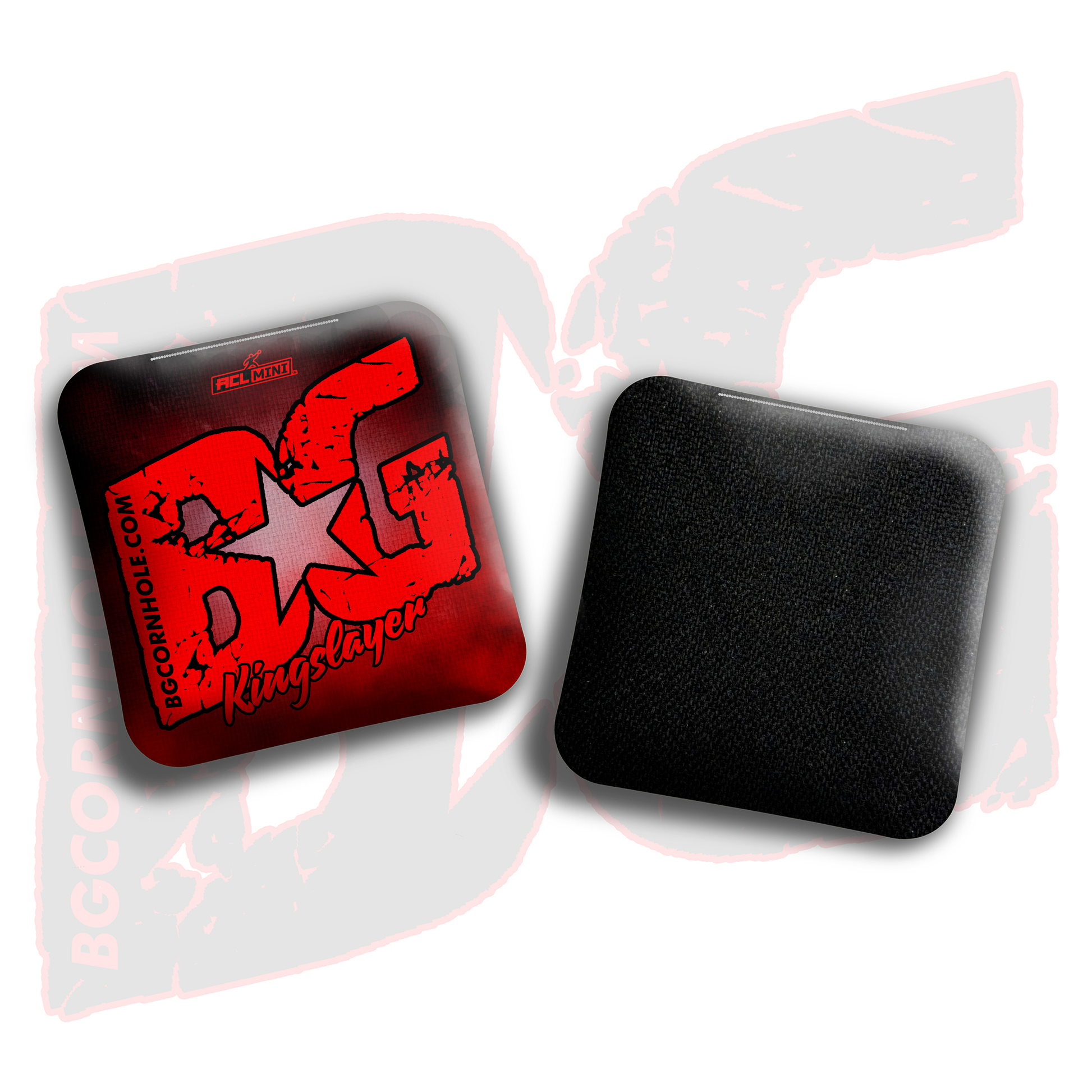 BG Multiple Bag Models - "Smoke Bomb" - 4" ACL Mini Stamped Cornhole Bags- Set of 4 Bags