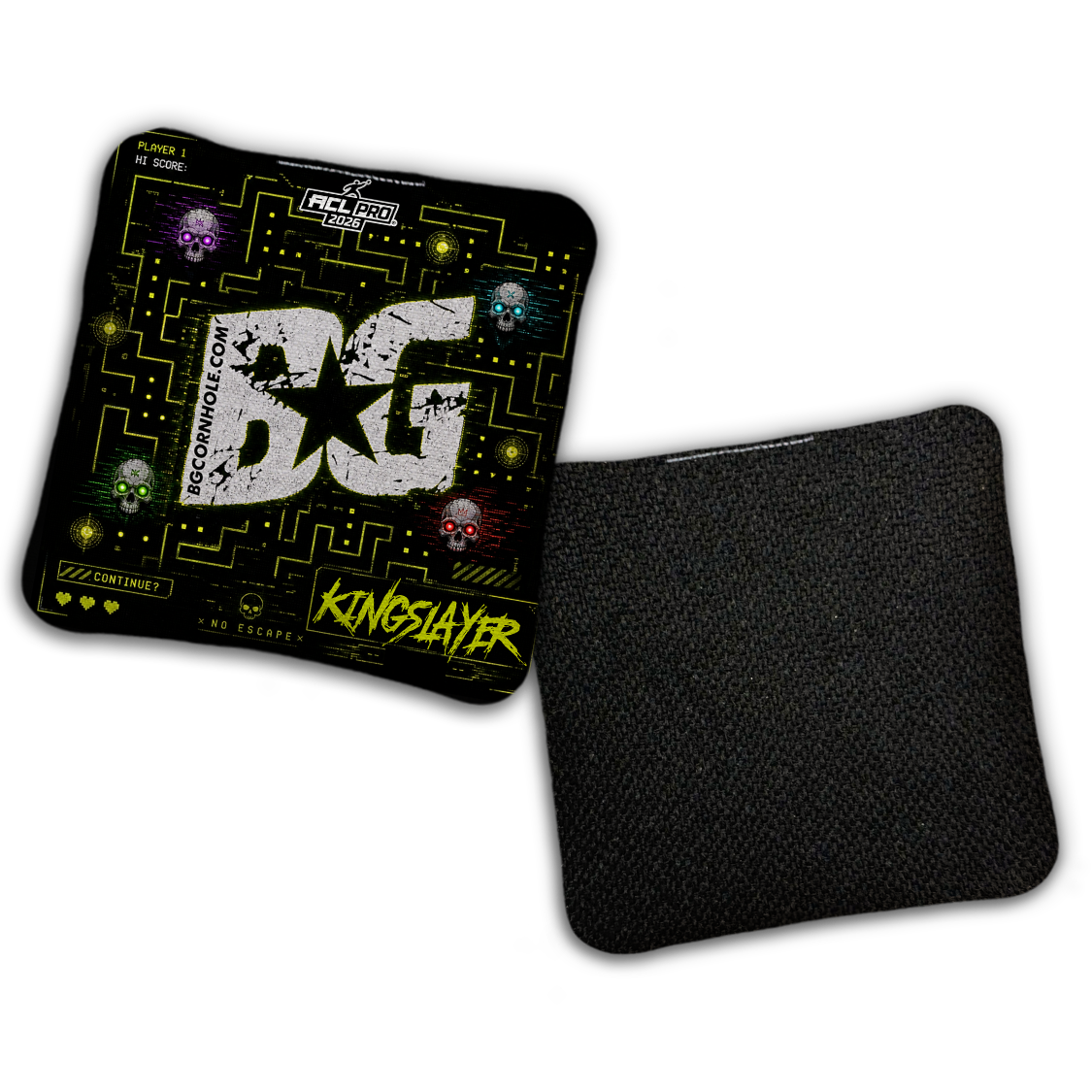2026 BG Multiple Bag Models "Retro Games" - ACL Pro Stamped Cornhole Bags - SET OF 4 BAGS