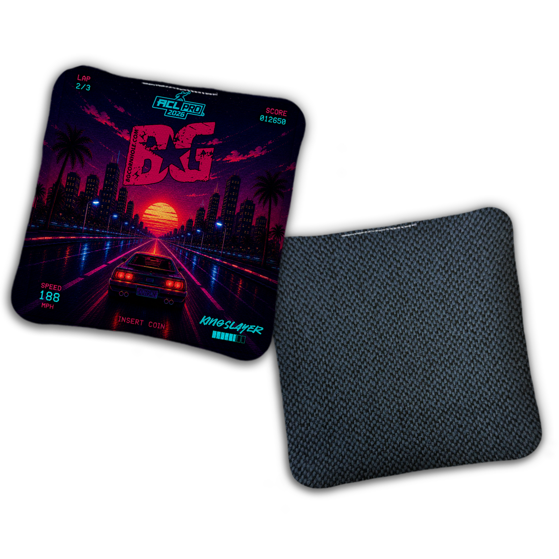 2026 BG Multiple Bag Models "Retro Games" - ACL Pro Stamped Cornhole Bags - SET OF 4 BAGS