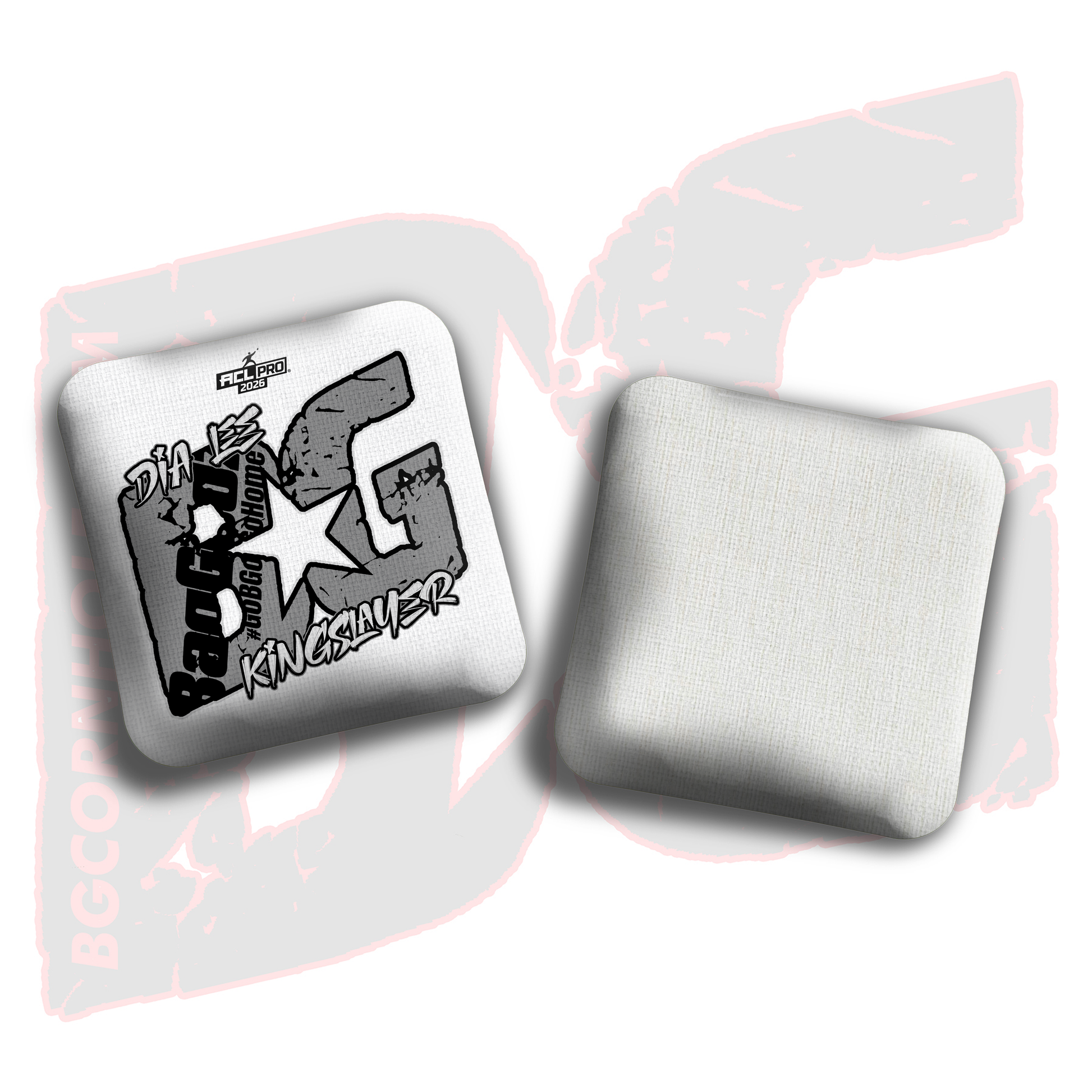 2026 BG Multiple Bag Models  - "Dia Lee” - ACL Pro Stamped Cornhole Bags - SET OF 4 BAGS