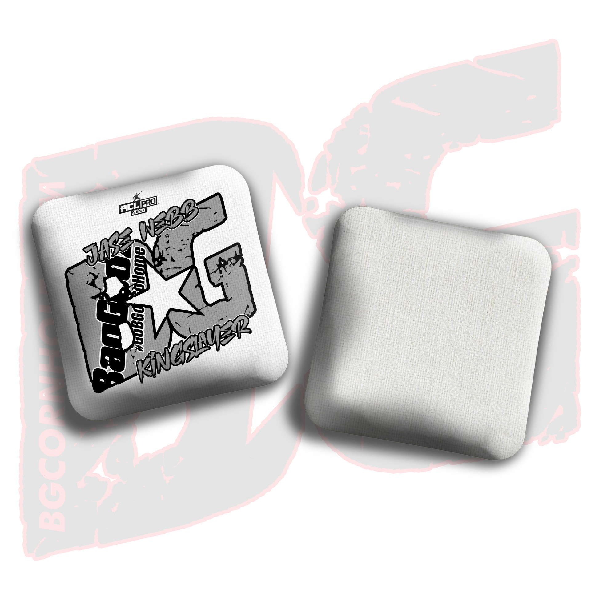 2026 BG Multiple Bag Models  - "Jase Webb” - ACL Pro Stamped Cornhole Bags - SET OF 4 BAGS