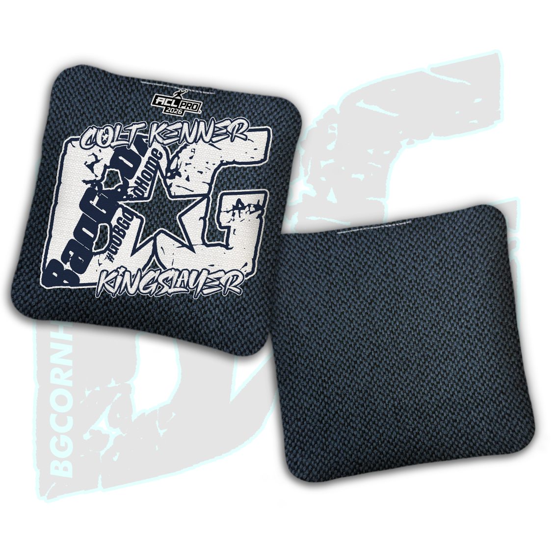 2026 BG Multiple Bag Models  - "Colt Kenner” - ACL Pro Stamped Cornhole Bags - SET OF 4 BAGS