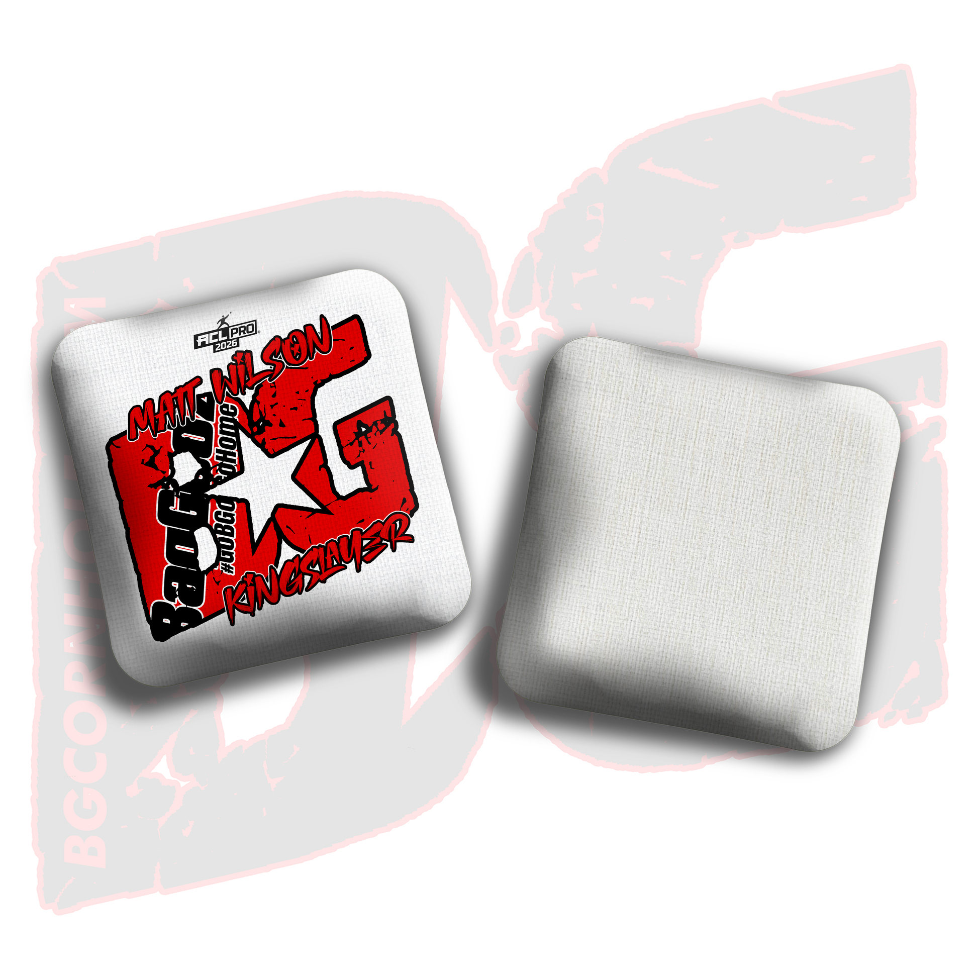 2026 BG Multiple Bag Models  - "Matt Wilson” - ACL Pro Stamped Cornhole Bags - SET OF 4 BAGS