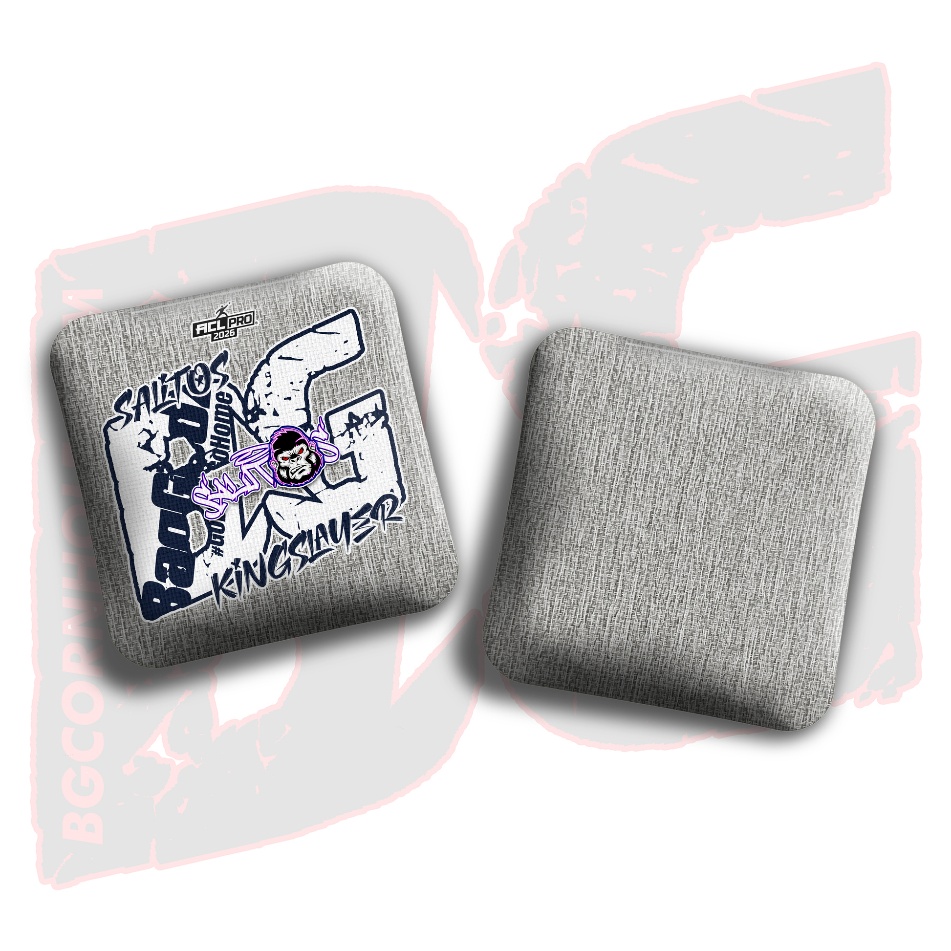 2026 BG Multiple Bag Models  - "Sal Sandoval” - ACL Pro Stamped Cornhole Bags - SET OF 4 BAGS