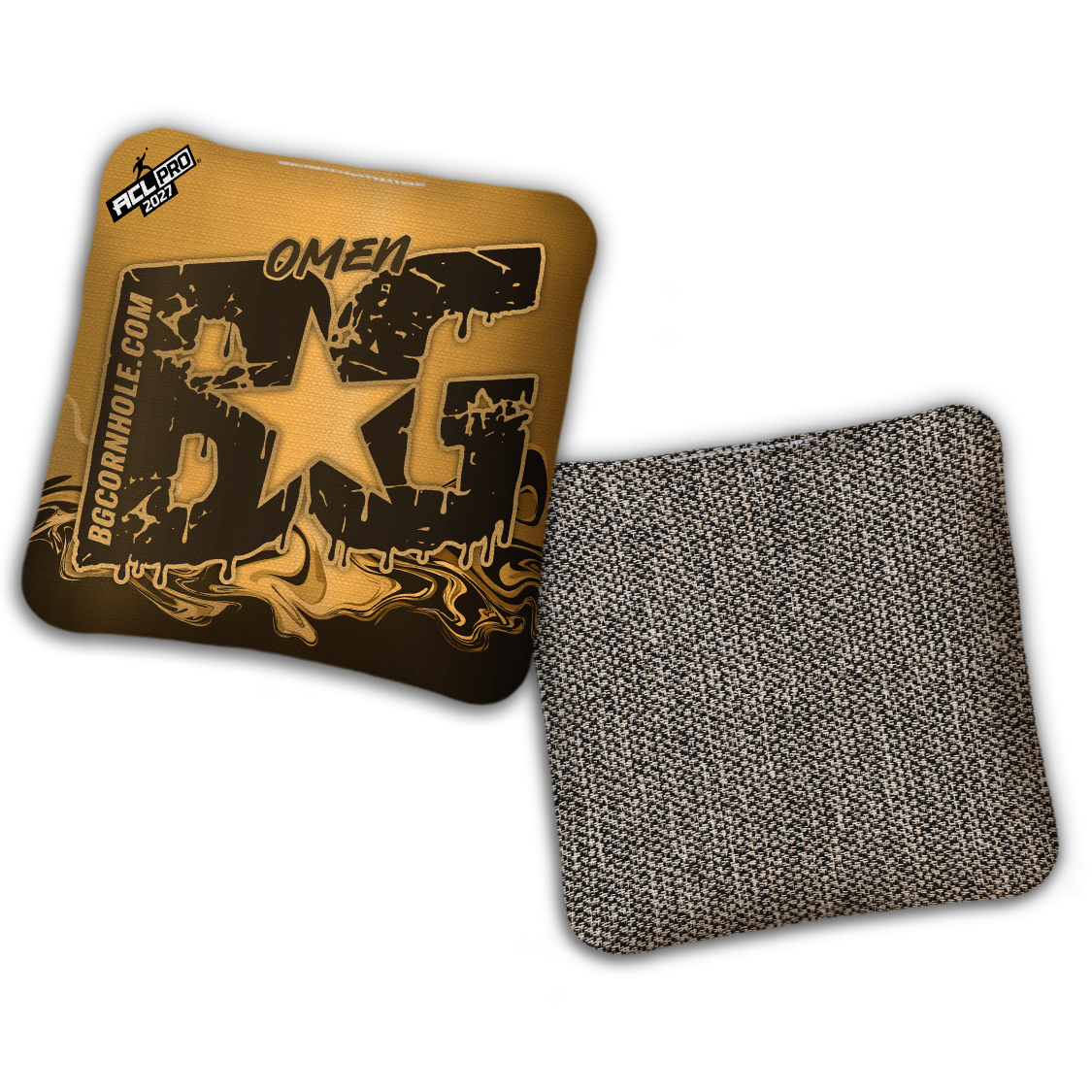 2027 BG Multiple Bag Models "LIQUID GOLD" - ACL Pro Stamped Cornhole Bags - SET OF 4 BAGS