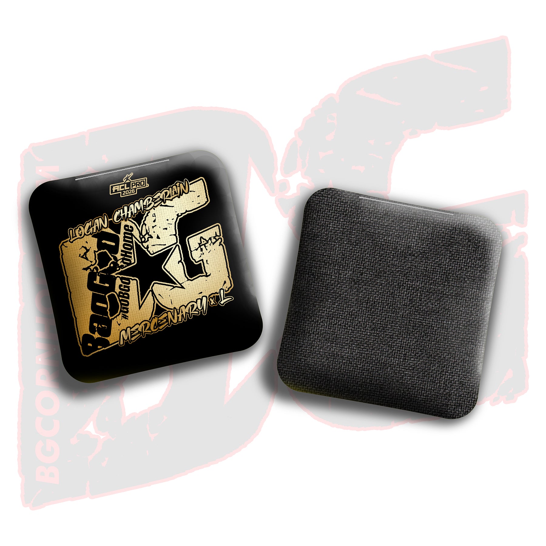 2026 BG Multiple Bag Models  - "Logan Chamberlain” - ACL Pro Stamped Cornhole Bags - SET OF 4 BAGS