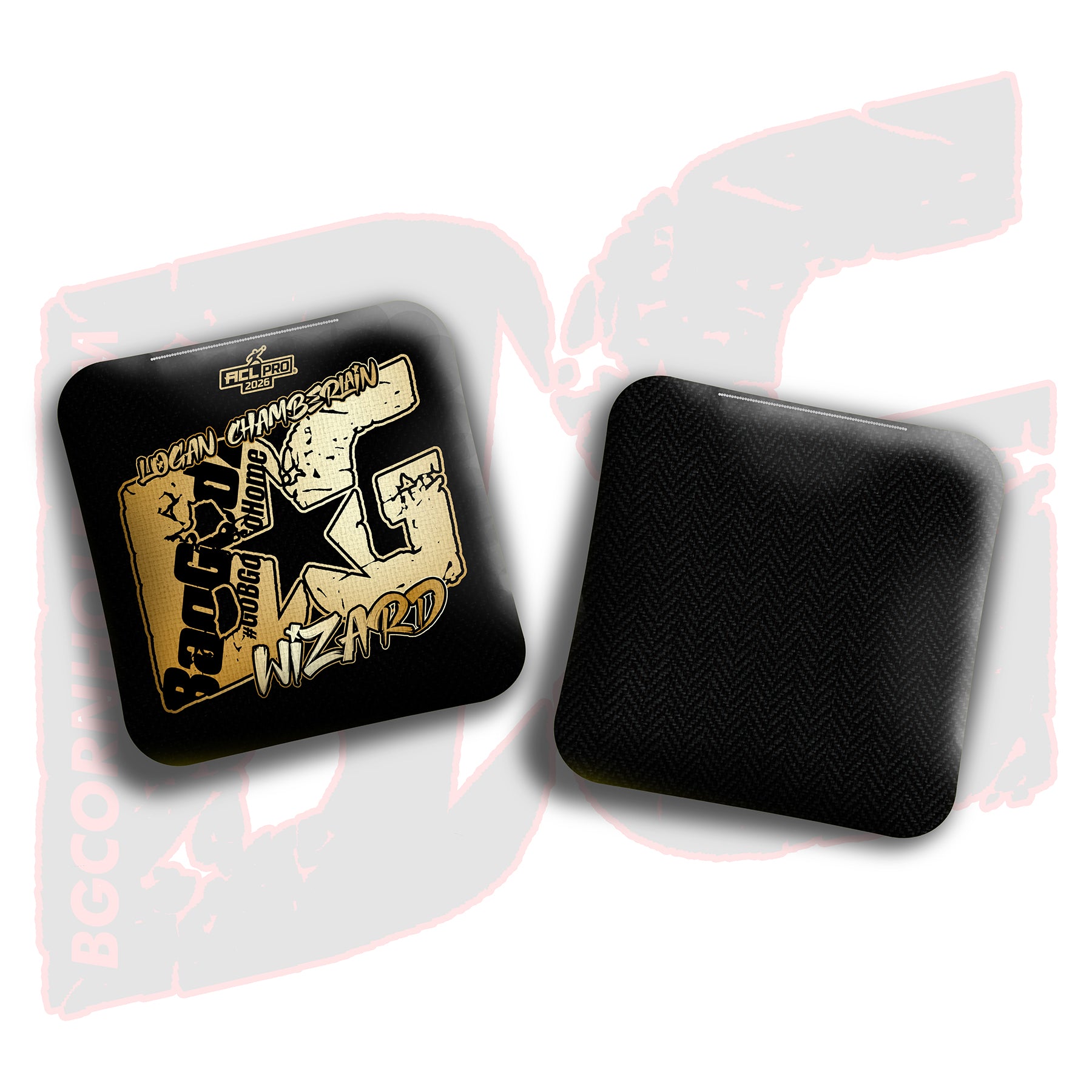 2026 BG Multiple Bag Models  - "Logan Chamberlain” - ACL Pro Stamped Cornhole Bags - SET OF 4 BAGS