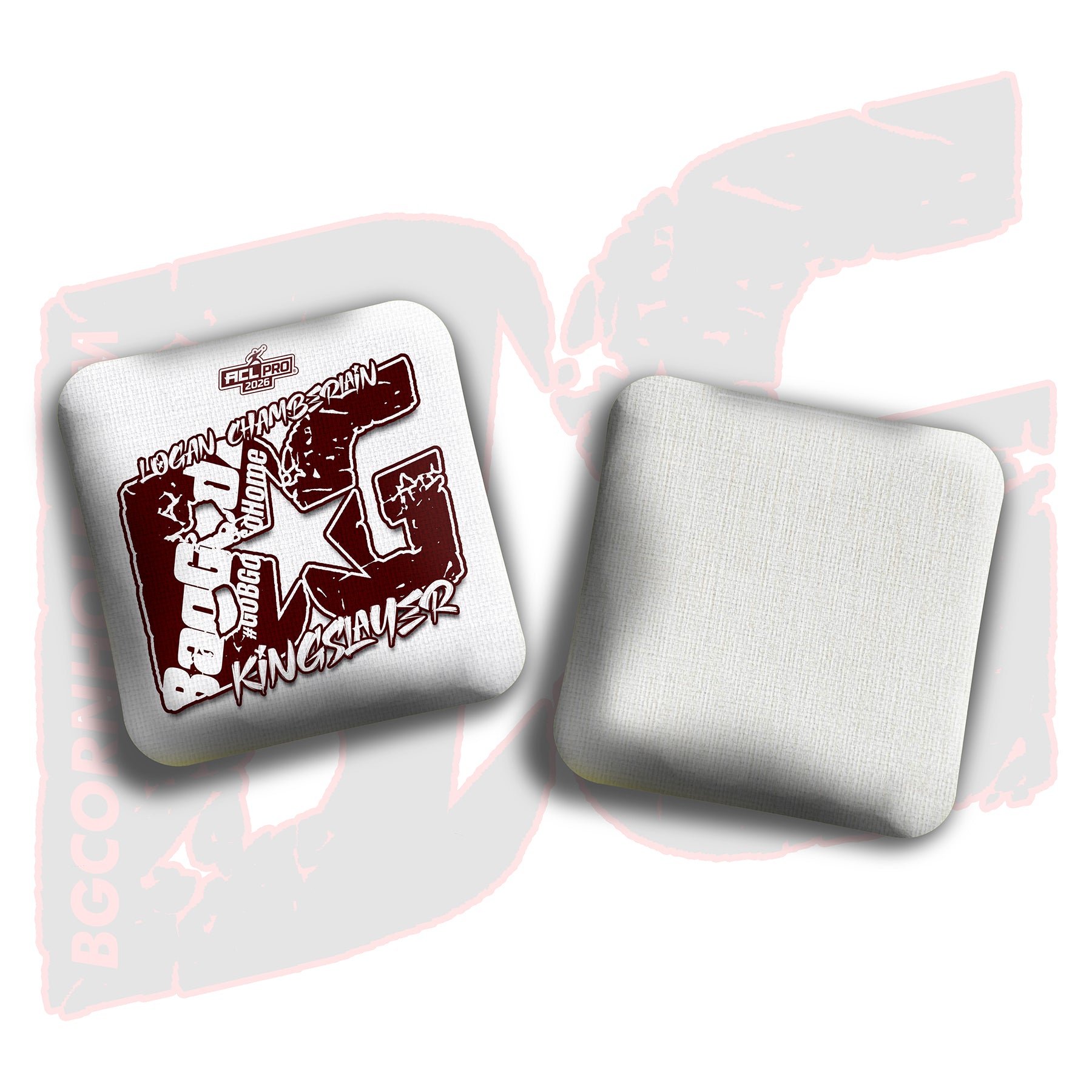 2026 BG Multiple Bag Models  - "Logan Chamberlain” - ACL Pro Stamped Cornhole Bags - SET OF 4 BAGS
