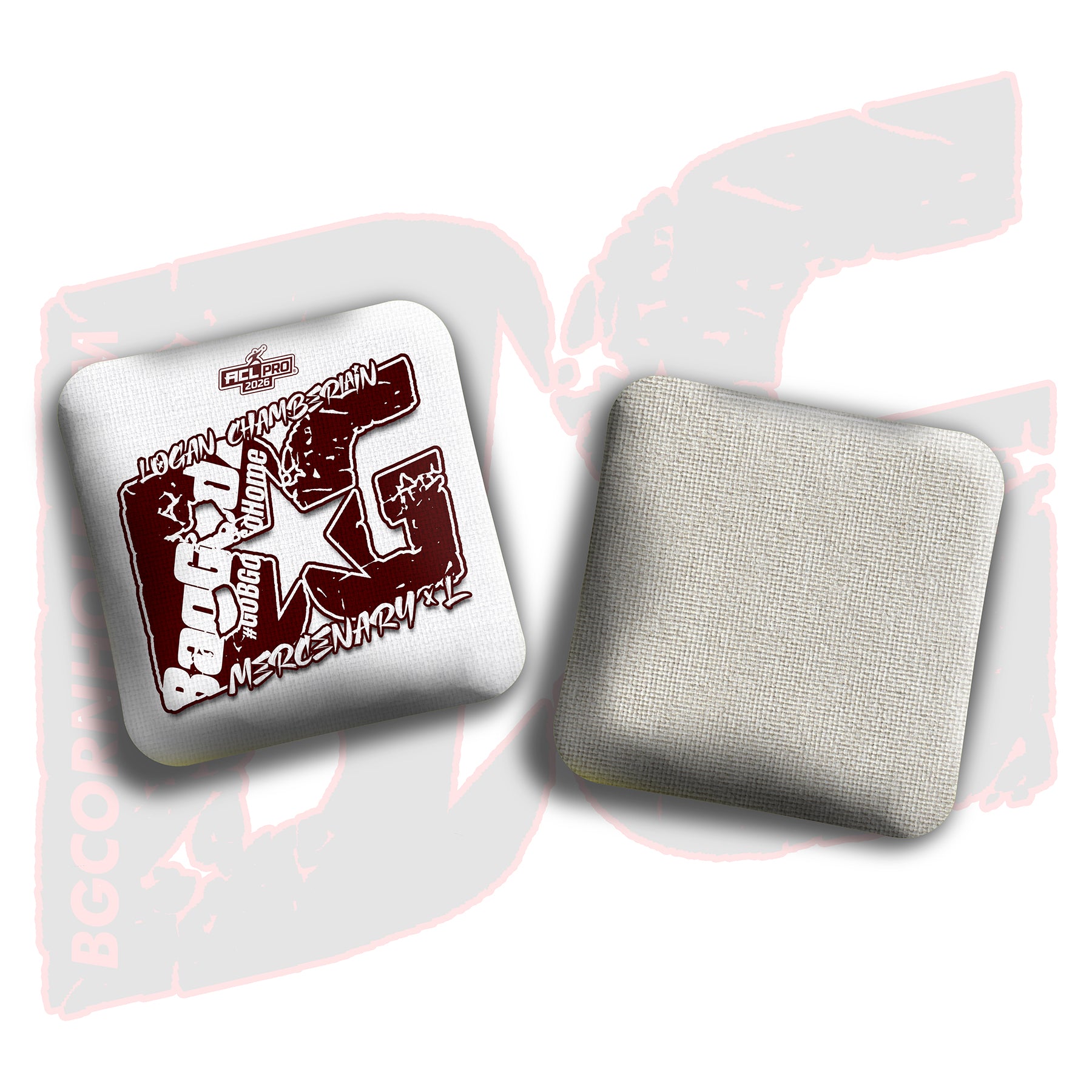 2026 BG Multiple Bag Models  - "Logan Chamberlain” - ACL Pro Stamped Cornhole Bags - SET OF 4 BAGS