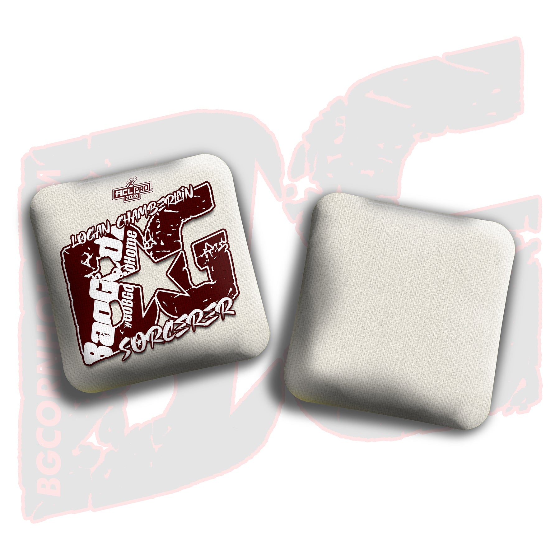 2026 BG Multiple Bag Models  - "Logan Chamberlain” - ACL Pro Stamped Cornhole Bags - SET OF 4 BAGS
