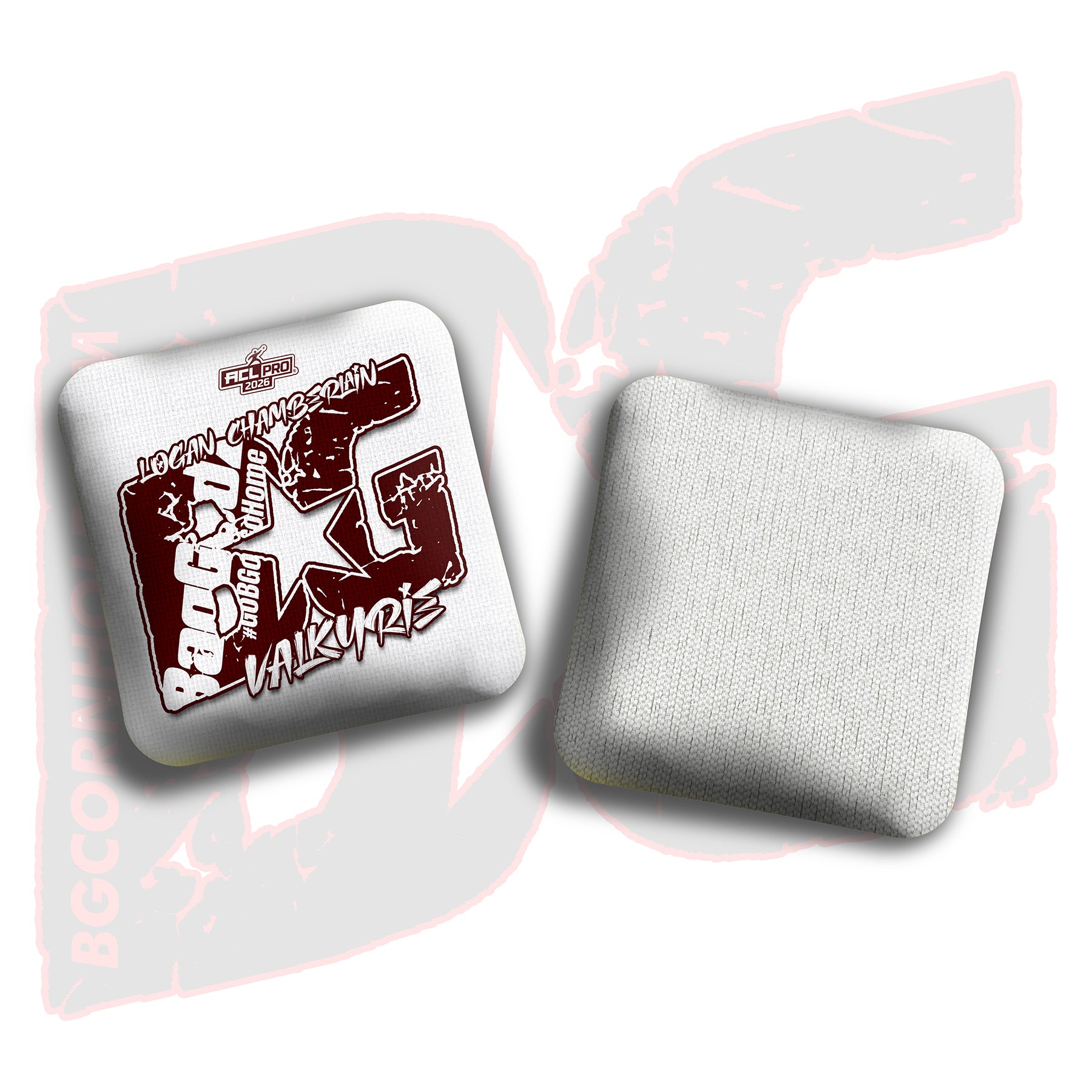2026 BG Multiple Bag Models  - "Logan Chamberlain” - ACL Pro Stamped Cornhole Bags - SET OF 4 BAGS