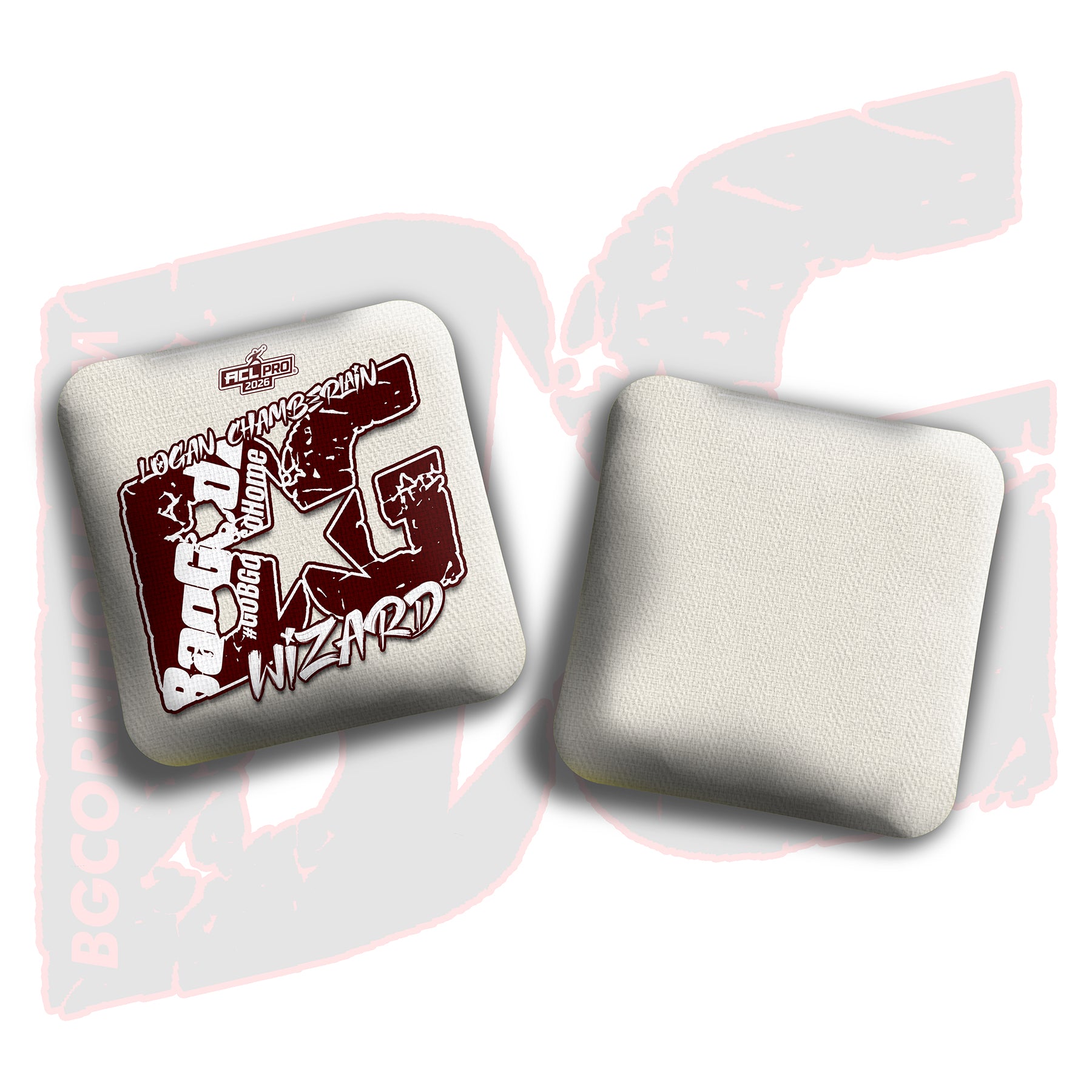 2026 BG Multiple Bag Models  - "Logan Chamberlain” - ACL Pro Stamped Cornhole Bags - SET OF 4 BAGS