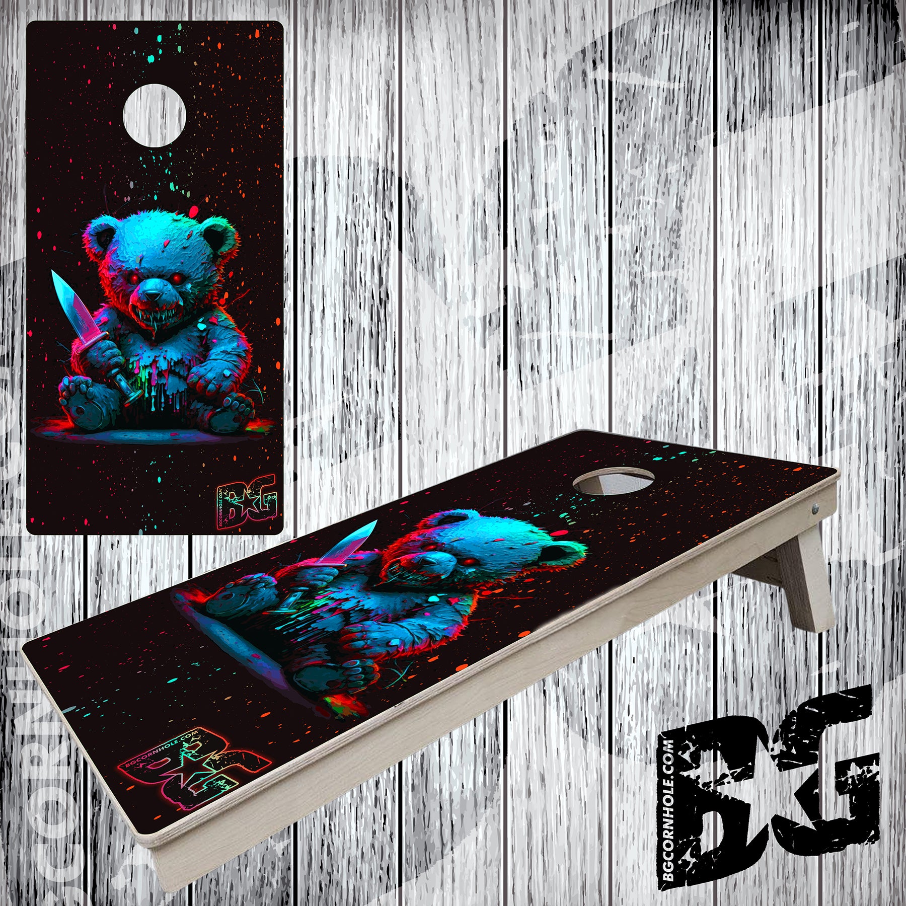 BG "Mad Teddy" Cornhole Boards - Elite Model